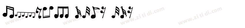 music note one字体转换